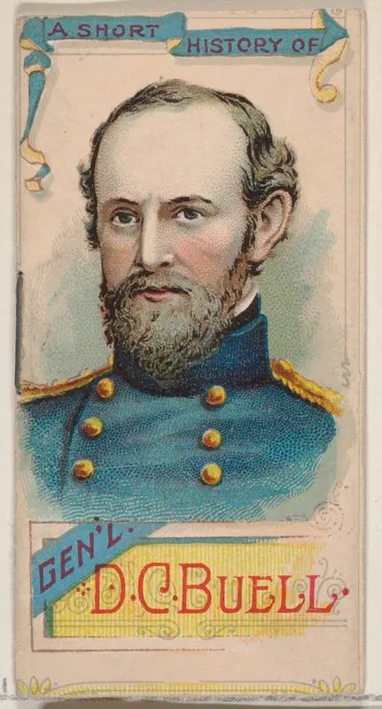 A Short History of General Don Carlos Buell, from the Histories of Generals series of booklets (N78) for Duke brand cigarettes Wall Art by W. Duke, Sons & Co. - High-Resolution Digital Print