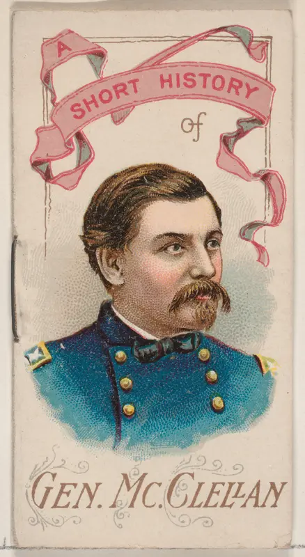 A Short History of General George B. McClellan, from the Histories of Generals series of booklets (N78) for Duke brand cigarettes Wall Art by W. Duke, Sons & Co. - High-Resolution Digital Print