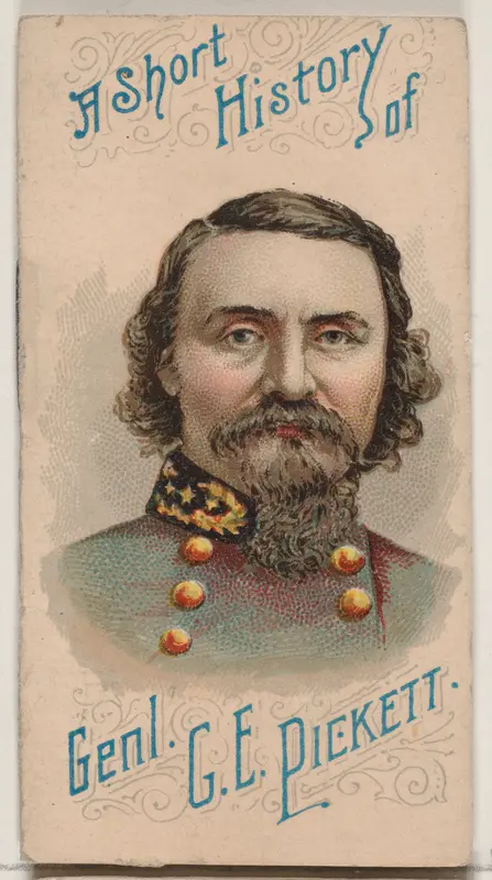 A Short History of General George Edward Pickett, from the Histories of Generals series of booklets (N78) for Duke brand cigarettes Wall Art by W. Duke, Sons & Co. - High-Resolution Digital Print