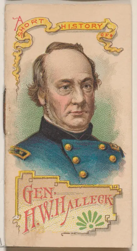 A Short History of General Henry W. Halleck, from the Histories of Generals series of booklets (N78) for Duke brand cigarettes Wall Art by W. Duke, Sons & Co. - High-Resolution Digital Print