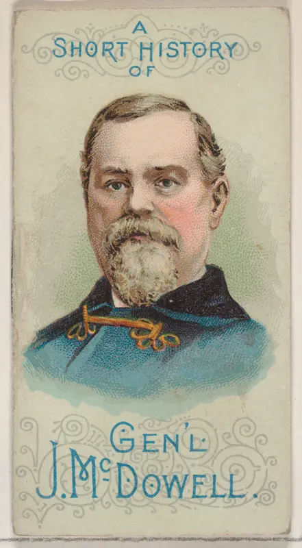 A Short History of General Irvin McDowell, from the Histories of Generals series of booklets (N78) for Duke brand cigarettes Wall Art by W. Duke, Sons & Co. - High-Resolution Digital Print