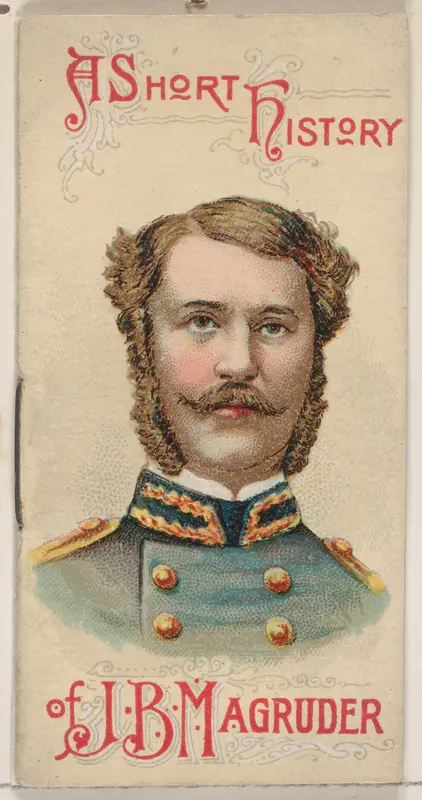 A Short History of General John Bankhead Magruder, from the Histories of Generals series of booklets (N78) for Duke brand cigarettes Wall Art by W. Duke, Sons & Co. - High-Resolution Digital Print