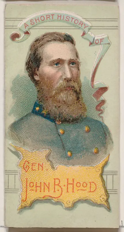 A Short History of General John Bell Hood, from the Histories of Generals series of booklets (N78) for Duke brand cigarettes Wall Art by W. Duke, Sons & Co. - High-Resolution Digital Print