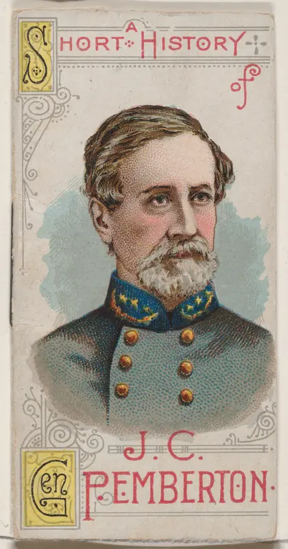 A Short History of General John Clifford Pemberton, from the Histories of Generals series of booklets (N78) for Duke brand cigarettes Wall Art by W. Duke, Sons & Co. - High-Resolution Digital Print