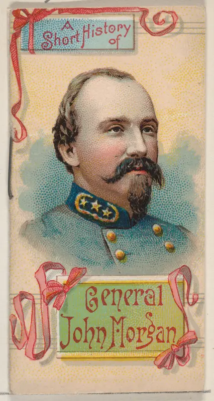 A Short History of General John Hunt Morgan, from the Histories of Generals series of booklets (N78) for Duke brand cigarettes Wall Art by W. Duke, Sons & Co. - High-Resolution Digital Print