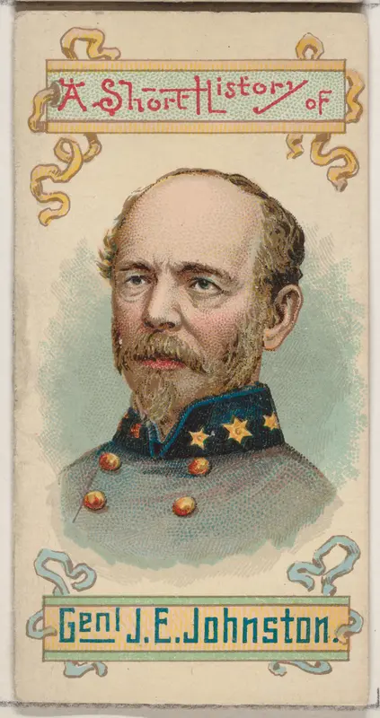 A Short History of General Joseph Eggleston Johnston, from the Histories of Generals series of booklets (N78) for Duke brand cigarettes Wall Art by W. Duke, Sons & Co. - High-Resolution Digital Print