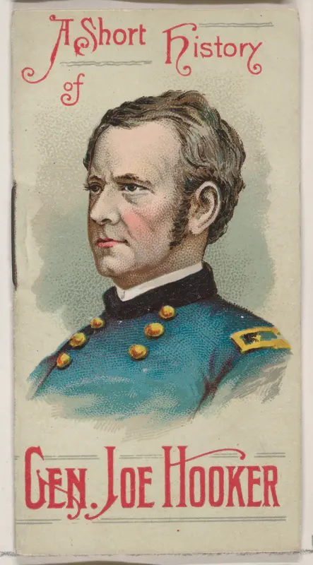 A Short History of General Joseph Hooker, from the Histories of Generals series of booklets (N78) for Duke brand cigarettes Wall Art by W. Duke, Sons & Co. - High-Resolution Digital Print
