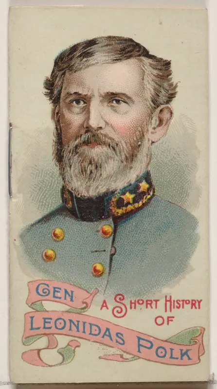 A Short History of General Leonidas Polk, from the Histories of Generals series of booklets (N78) for Duke brand cigarettes Wall Art by W. Duke, Sons & Co. - High-Resolution Digital Print