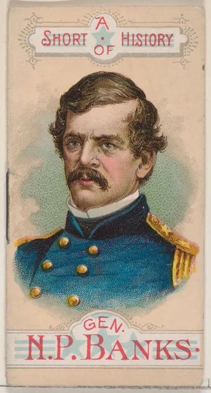 A Short History of General Nathaniel Prentiss Banks, from the Histories of Generals series of booklets (N78) for Duke brand cigarettes Wall Art by W. Duke, Sons & Co. - High-Resolution Digital Print