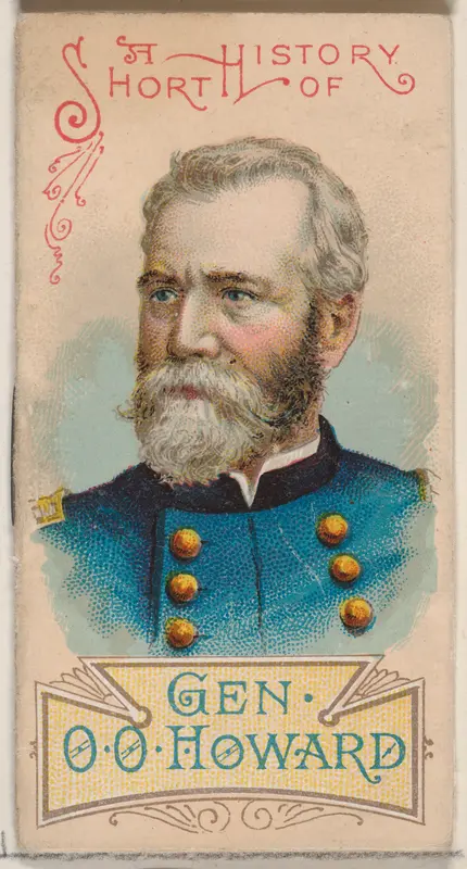 A Short History of General Oliver Otis Howard, from the Histories of Generals series of booklets (N78) for Duke brand cigarettes Wall Art by W. Duke, Sons & Co. - High-Resolution Digital Print