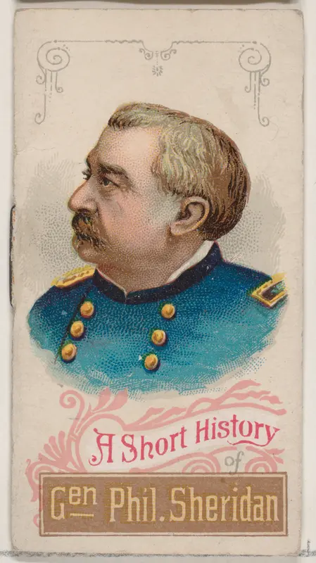 A Short History of General Philip Henry Sheridan, from the Histories of Generals series of booklets (N78) for Duke brand cigarettes Wall Art by W. Duke, Sons & Co. - High-Resolution Digital Print
