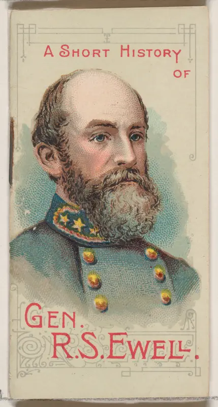 A Short History of General Richard Stoddart Ewell, from the Histories of Generals series of booklets (N78) for Duke brand cigarettes Wall Art by W. Duke, Sons & Co. - High-Resolution Digital Print