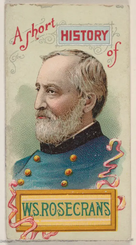 A Short History of General William Starke Rosecrans, from the Histories of Generals series of booklets (N78) for Duke brand cigarettes Wall Art by W. Duke, Sons & Co. - High-Resolution Digital Print