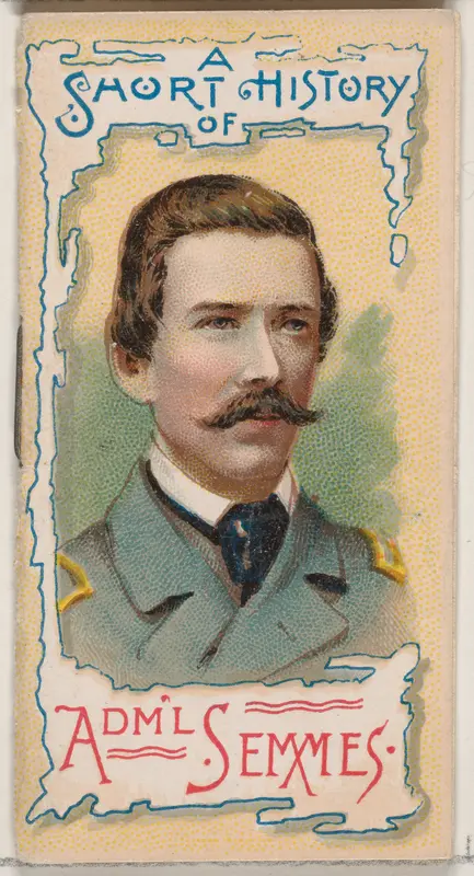 A Short History of Rear-Admiral Raphael Semmes, from the Histories of Generals series of booklets (N78) for Duke brand cigarettes Wall Art by W. Duke, Sons & Co. - High-Resolution Digital Print