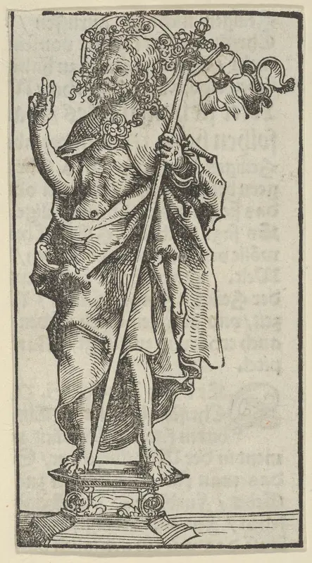 A Silver Statuette of the Risen Christ, from the Wittenberg Reliquaries Wall Art by Lucas Cranach the Elder - High-Resolution Digital Print
