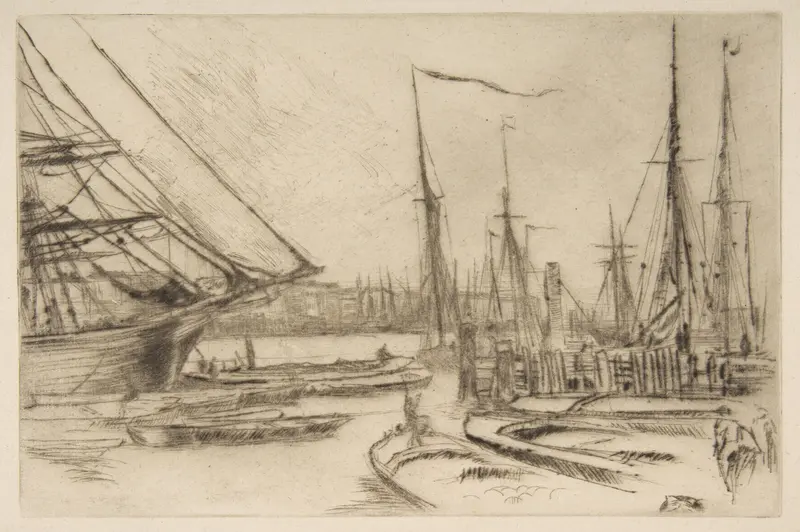 A Sketch from Billingsgate (From Billingsgate) Wall Art by James McNeill Whistler - High-Resolution Digital Print