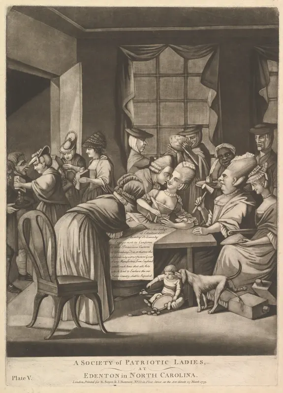 A Society of Patriotic Ladies, at Edenton in North Carolina Wall Art by Philip Dawe - High-Resolution Digital Print