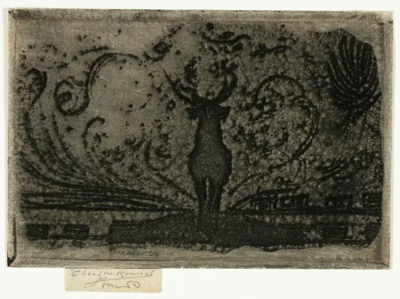 A Stag, A Study Wall Art by Theodore Roussel - High-Resolution Digital Print