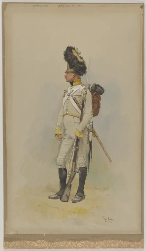 A Standing Grenadier of the Municipal Guard Wall Art by Edouard Detaille - High-Resolution Digital Print