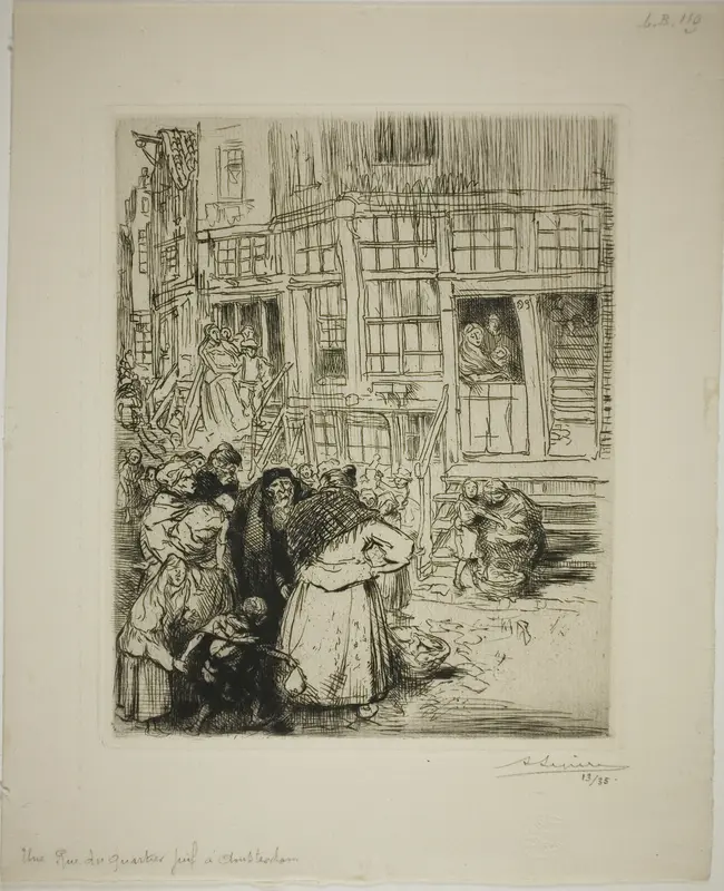 A Street in the Jewish Quarter, Amsterdam