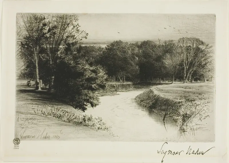 A Sunset in Ireland Wall Art by Francis Seymour Haden - High-Resolution Digital Print