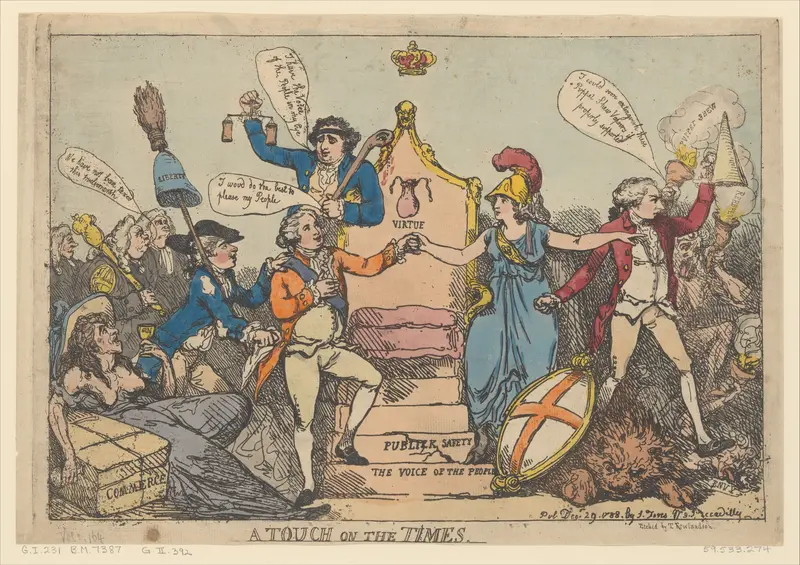 A Touch on the Times Wall Art by Thomas Rowlandson - High-Resolution Digital Print