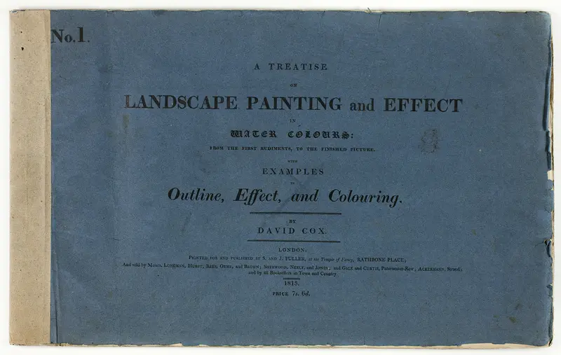 A Treatise on Landscape Painting and Effect in Water Colours: From the First Rudiments, to the Finished Picture No. 1 Wall Art by David Cox, the elder - High-Resolution Digital Print