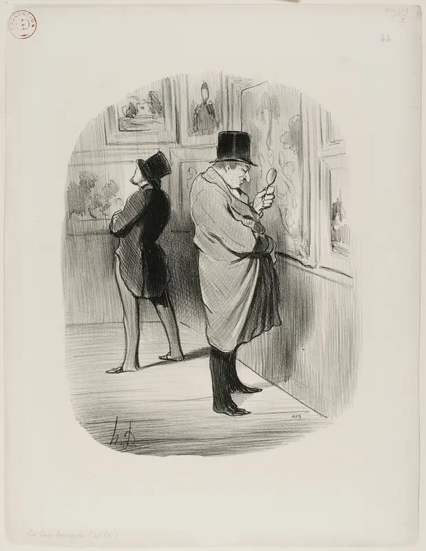 A True Art Lover, plate 66 from Les Bons Bourgeois