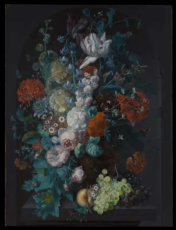 A Vase of Flowers Wall Art by Margareta Haverman - High-Resolution Digital Print