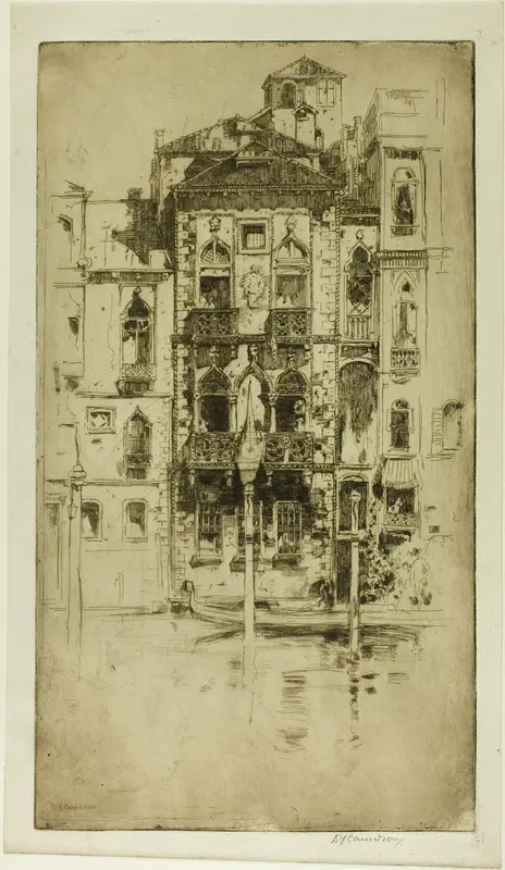 A Venetian Palace Wall Art by David Young Cameron - High-Resolution Digital Print