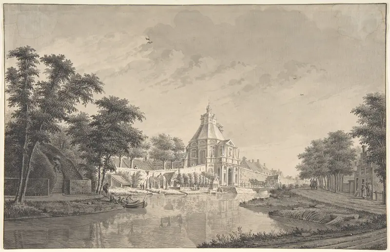 A View of the Wittevrouwenpoort, Utrecht Wall Art by Dirk Verrijk - High-Resolution Digital Print