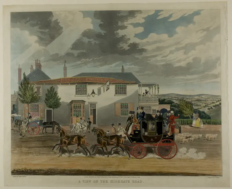 A View on the Highgate Road Wall Art by Charles Hunt - High-Resolution Digital Print