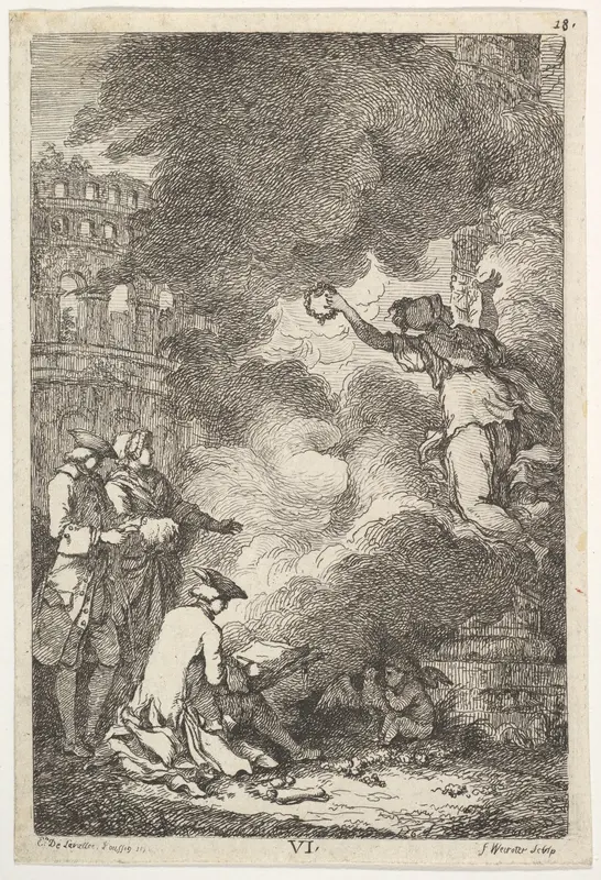 A Visit to Rome in 1764 Wall Art by Franz Edmund Weirotter - High-Resolution Digital Print