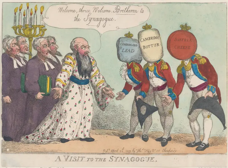 A Visit to the Synagogue Wall Art by Thomas Rowlandson - High-Resolution Digital Print