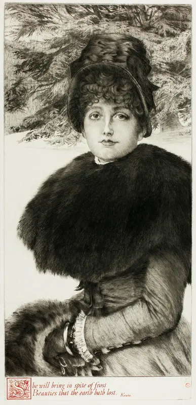 A Walk in the Snow Wall Art by James Tissot - High-Resolution Digital Print