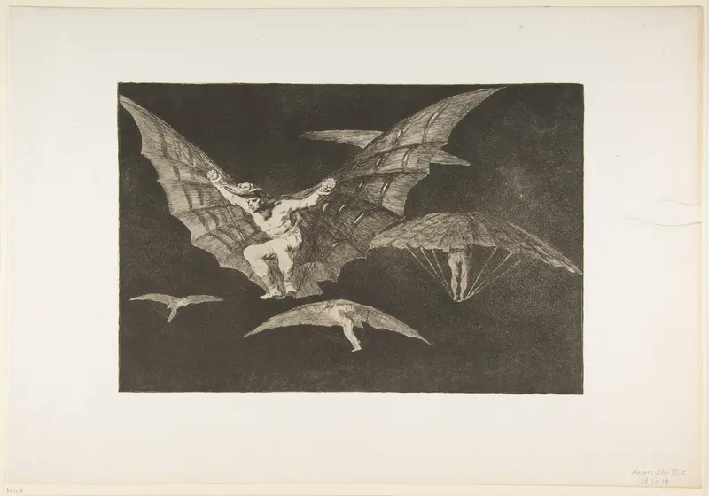 A Way of Flying, from "The Disparates" (Follies / Irrationalities) Wall Art by Goya (Francisco de Goya y Lucientes) - High-Resolution Digital Print