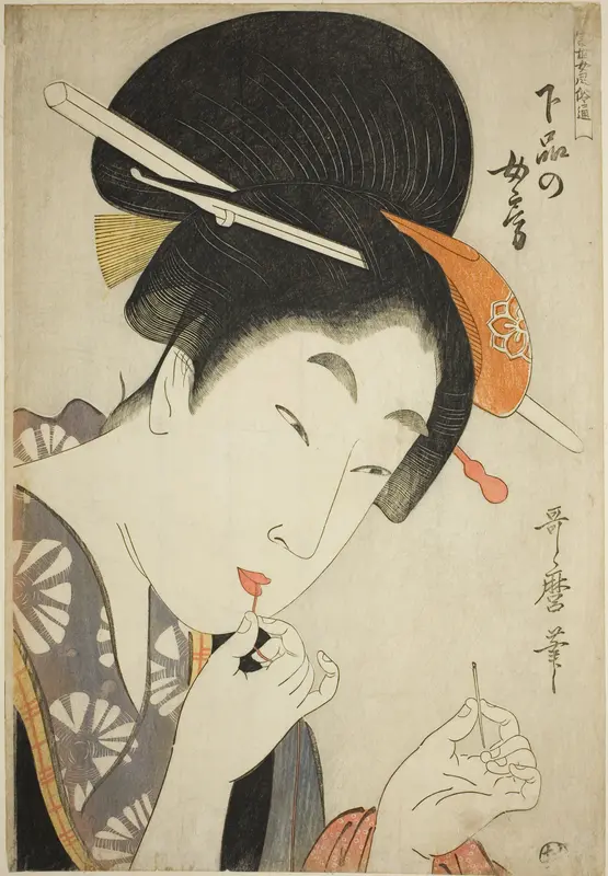 A Wife of the Lower Rank (Gebon no nyobo), from the series "A Guide to Women's Contemporary Styles (Tosei onna fuzoku tsu)"