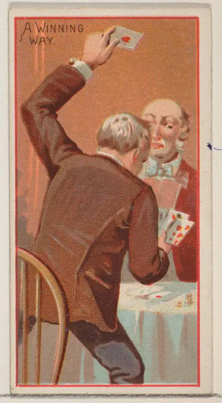 A Winning Way, from the Jokes series (N87) for Duke brand cigarettes Wall Art by W. Duke, Sons & Co. - High-Resolution Digital Print