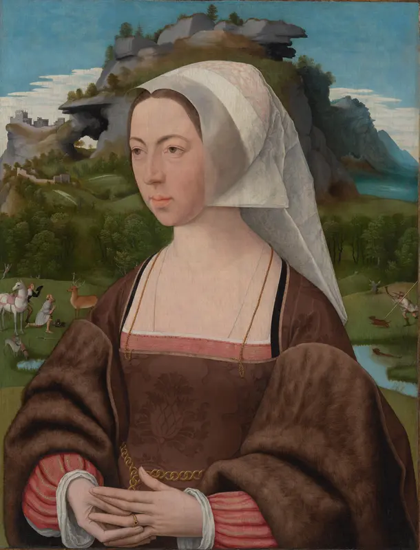 A Woman Wall Art by Jan Jansz Mostaert - High-Resolution Digital Print