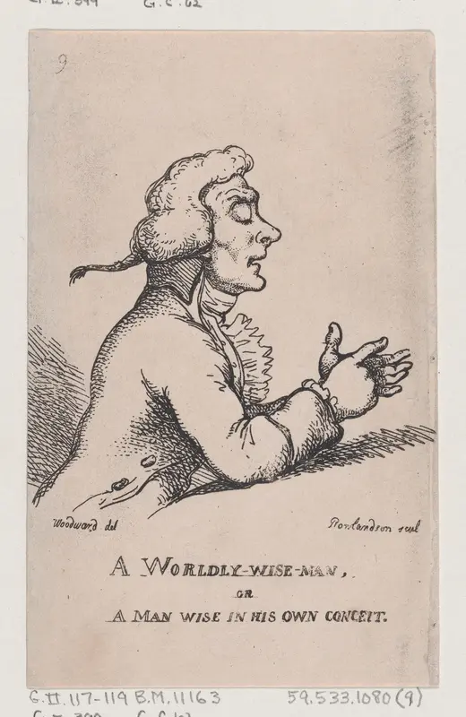 A Worldly-Wise Man Wall Art by Thomas Rowlandson - High-Resolution Digital Print