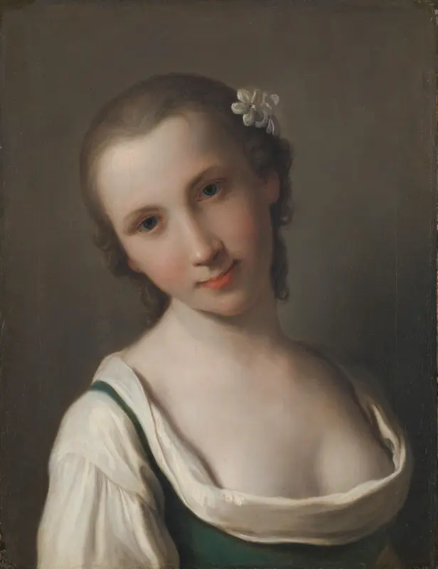 A young Woman Wall Art by Pietro Rotari - High-Resolution Digital Print