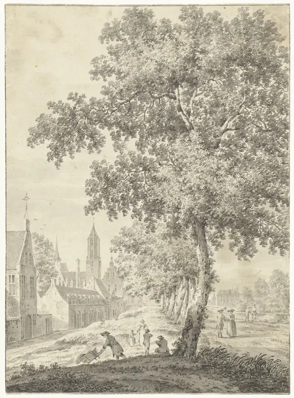 Aan de stadswal te Utrecht Wall Art by Pieter Jan van Liender - High-Resolution Digital Print
