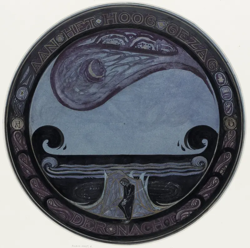 Aan het hoog gezag der nacht Wall Art by Richard Nicolaüs Roland Holst - High-Resolution Digital Print