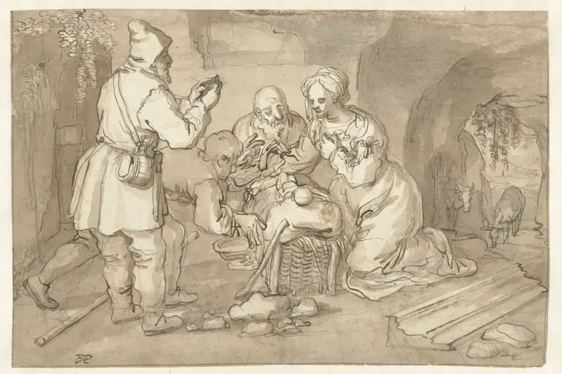Aanbidding der herders Wall Art by Pieter Cornelisz. van Rijck - High-Resolution Digital Print