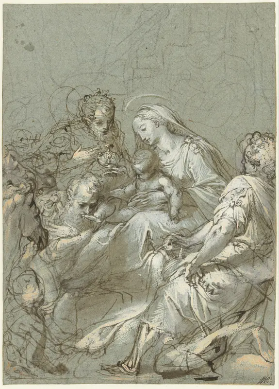 Aanbidding der koningen Wall Art by Federico Barocci - High-Resolution Digital Print