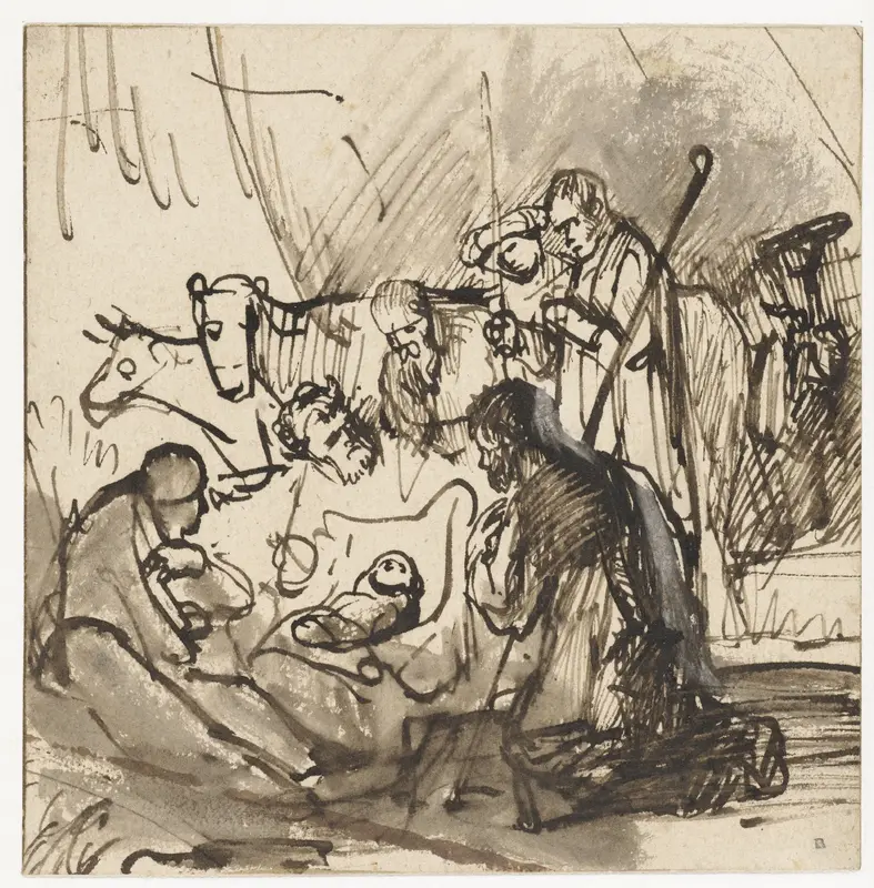 Aanbidding door de herders Wall Art by Unknown - High-Resolution Digital Print