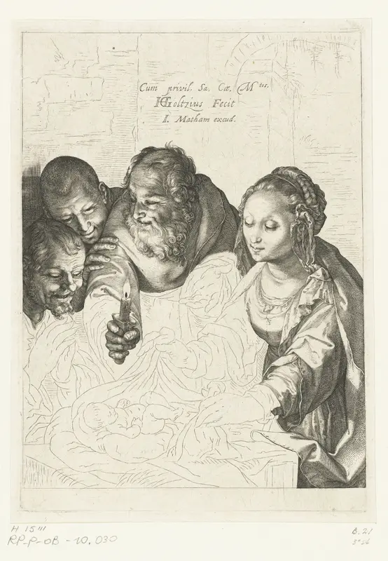 Aanbidding door de herders Wall Art by Lucas van Leyden - High-Resolution Digital Print