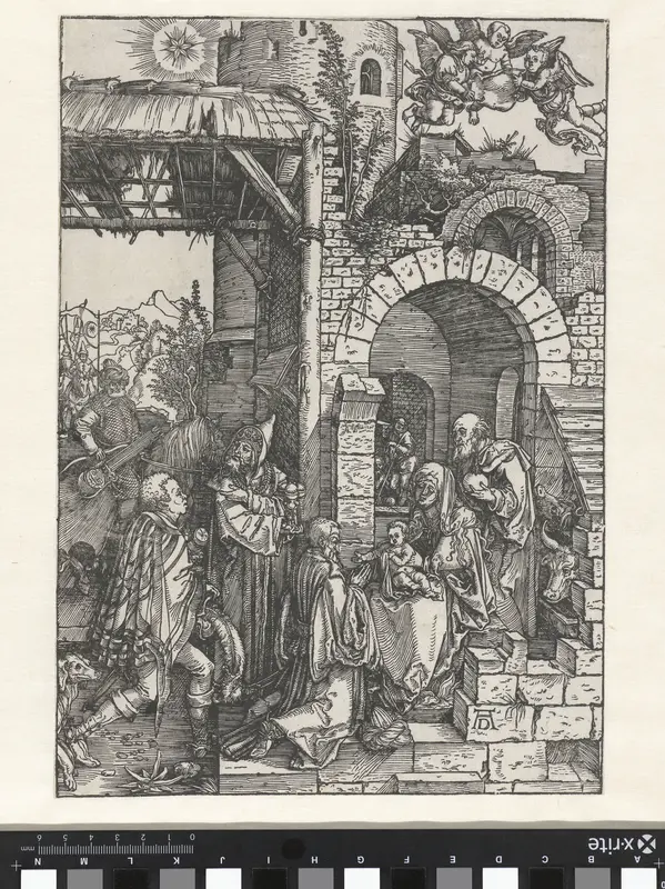 Aanbidding door de koningen Wall Art by Unknown - High-Resolution Digital Print