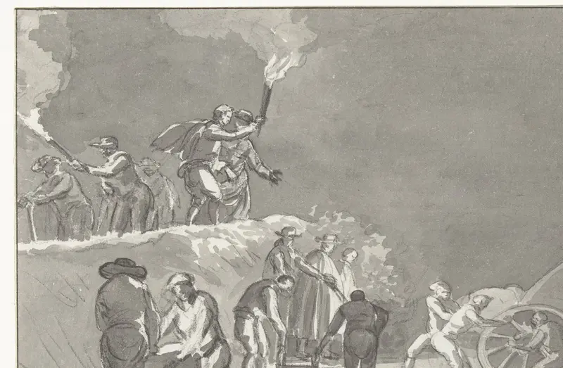 Aankomst in Brindisi na oversteek van de Adriatische zee Wall Art by Louis Ducros - High-Resolution Digital Print