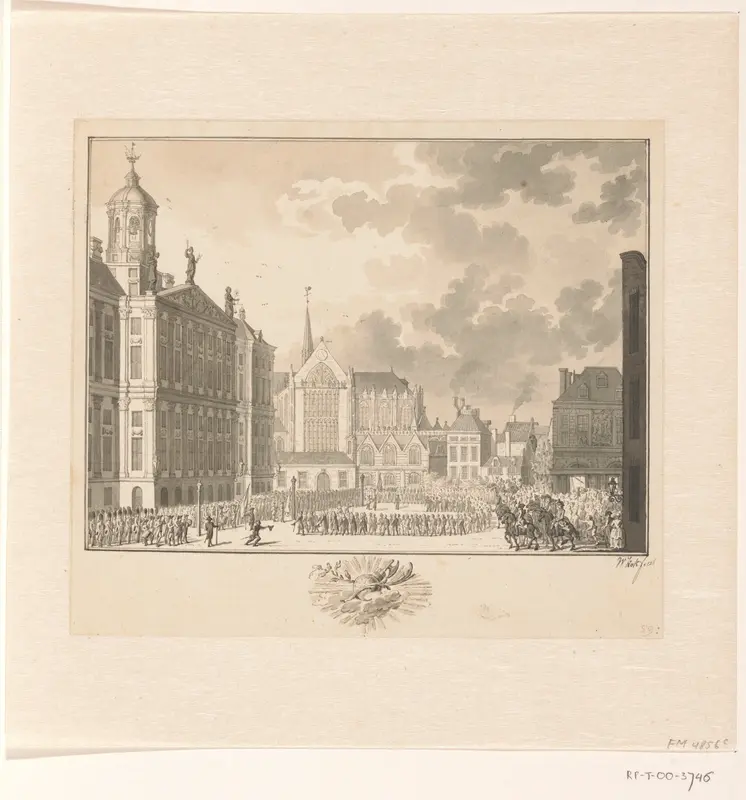 Aanstelling van twee nieuwe burgemeesters te Amsterdam, 1787 Wall Art by Unknown - High-Resolution Digital Print